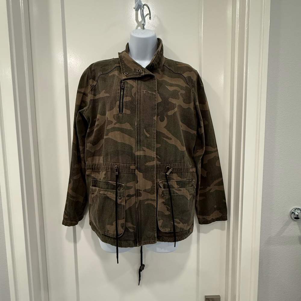 BLANKNYC Camouflage Military Style Jacket